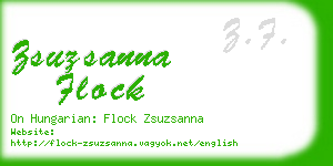 zsuzsanna flock business card